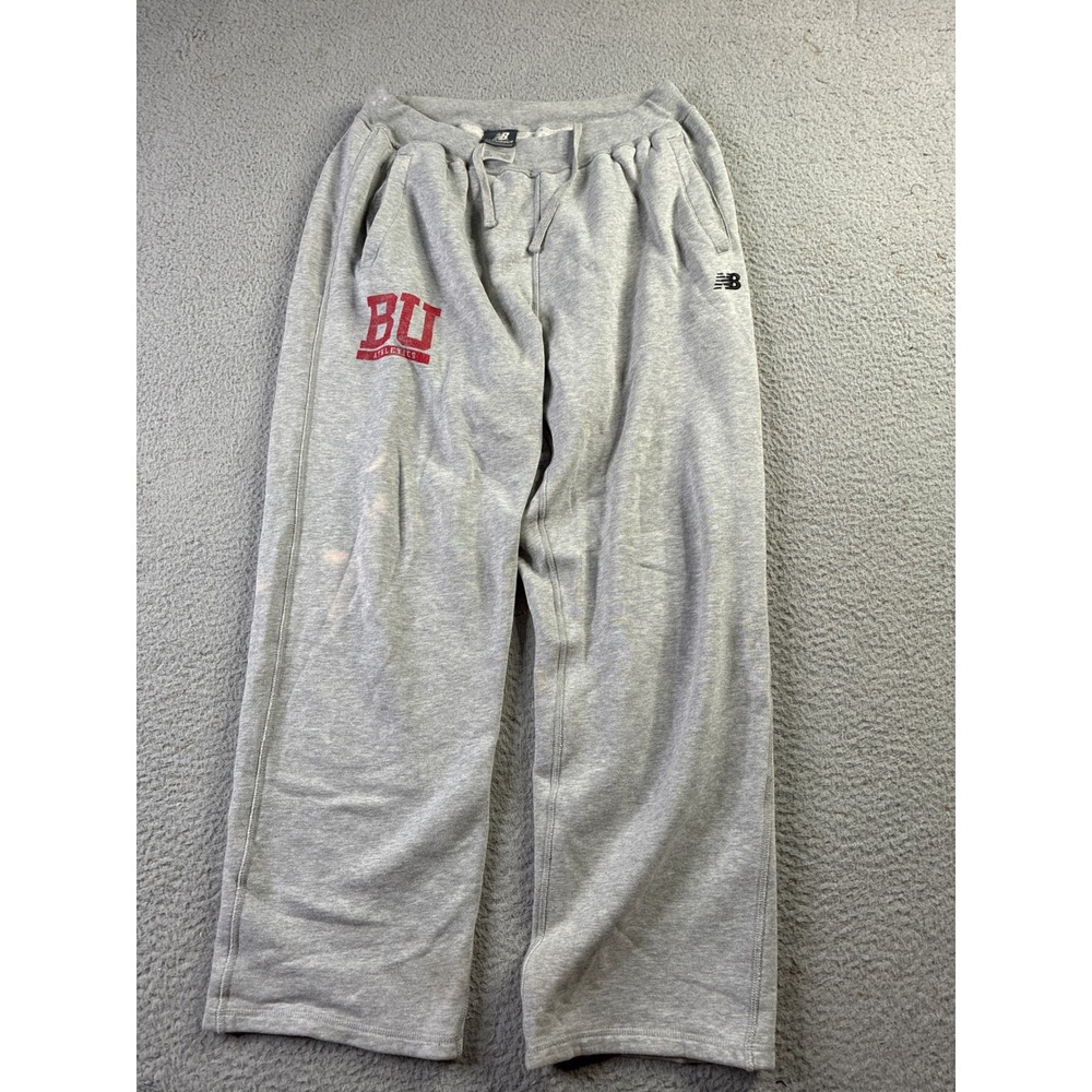 New Balance Boston University BU Athletics Sweatpants Gray Joggers Mens Medium